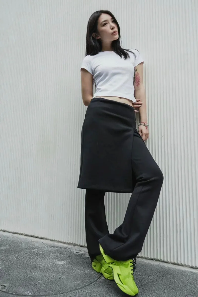 【24s Apr.】Knit Slit Flare Pants