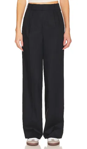 7 For All Mankind Poplin Trouser in Black