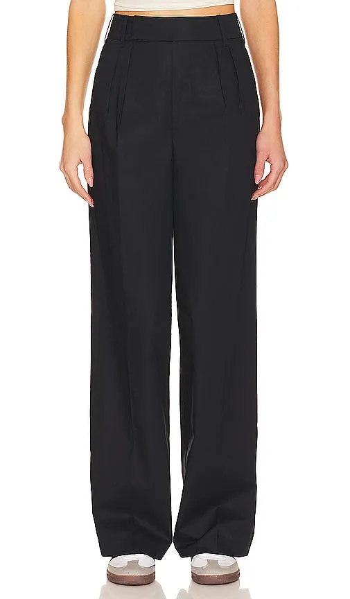7 For All Mankind Poplin Trouser in Black