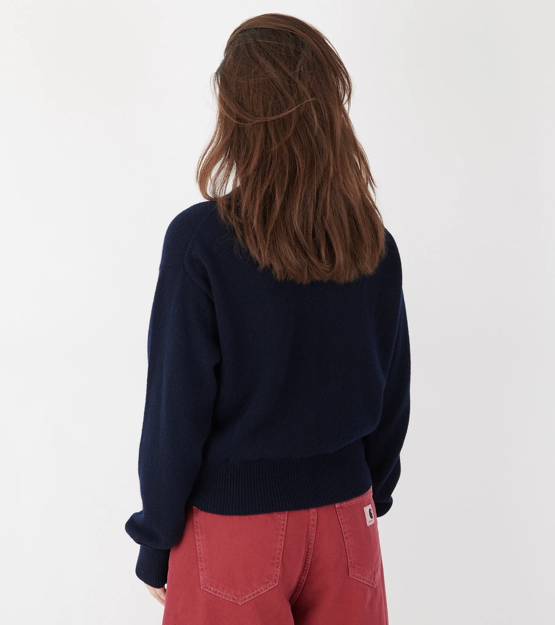 Ada Crewneck Cardigan Navy