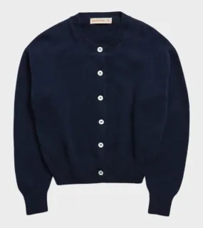 Ada Crewneck Cardigan Navy