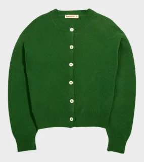 Ada Crewneck Cardigan Pagoda Green