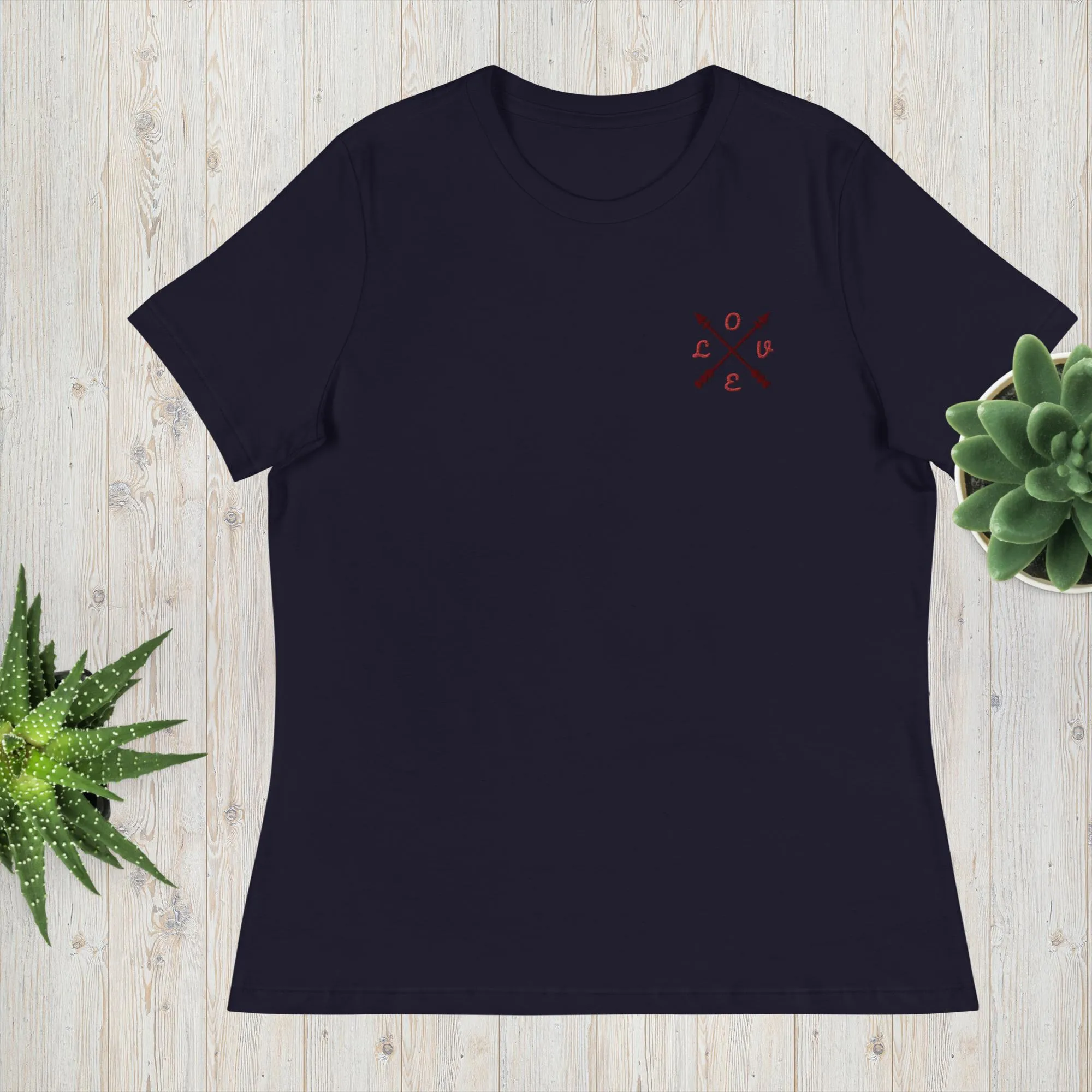 Affordable Women's Relaxed Love T-Shirt by M2K Trends