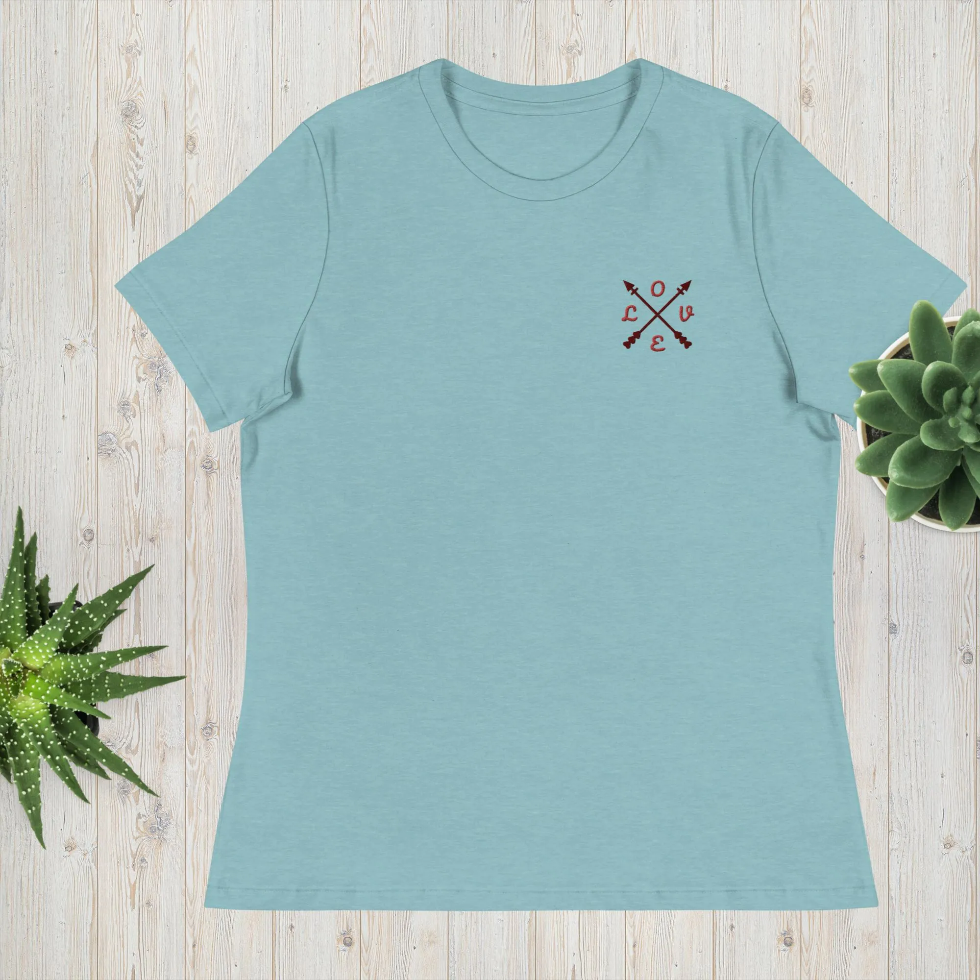 Affordable Women's Relaxed Love T-Shirt by M2K Trends