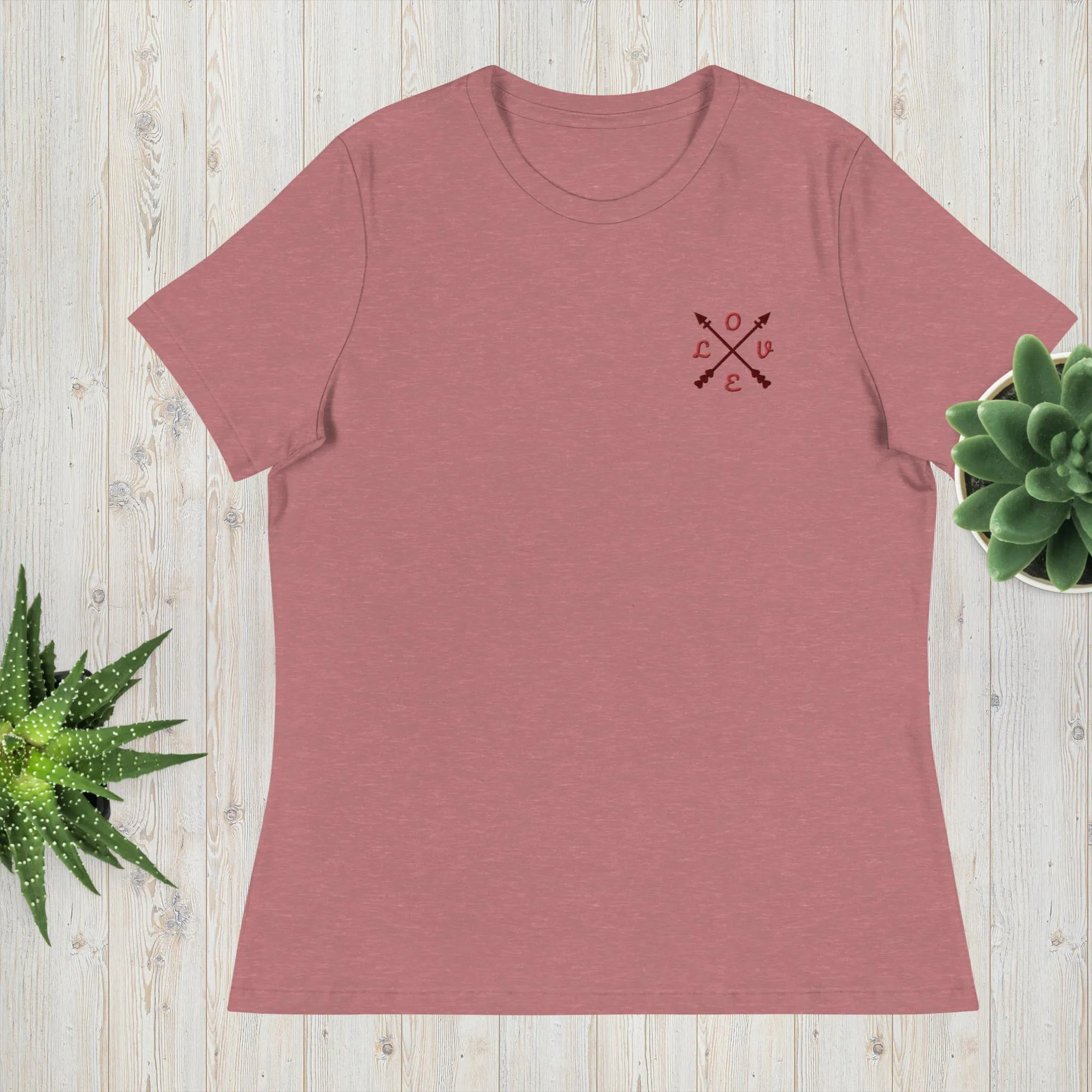 Affordable Women's Relaxed Love T-Shirt by M2K Trends