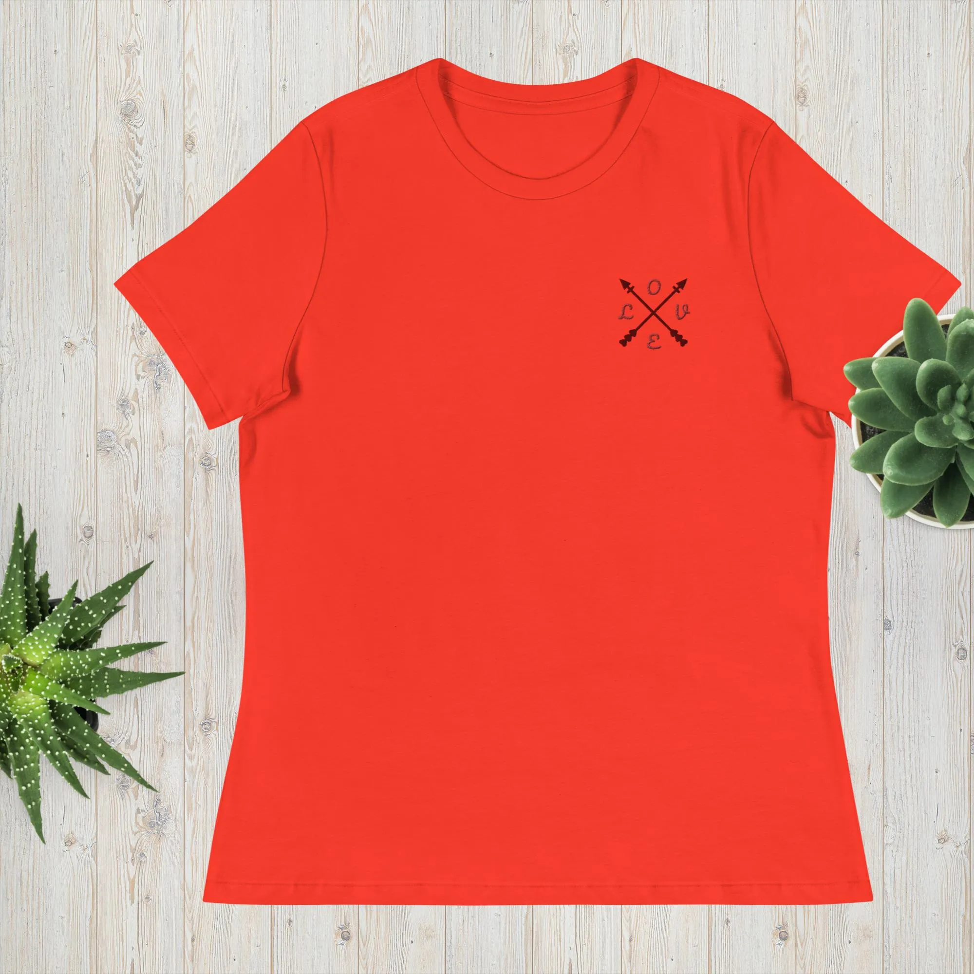 Affordable Women's Relaxed Love T-Shirt by M2K Trends