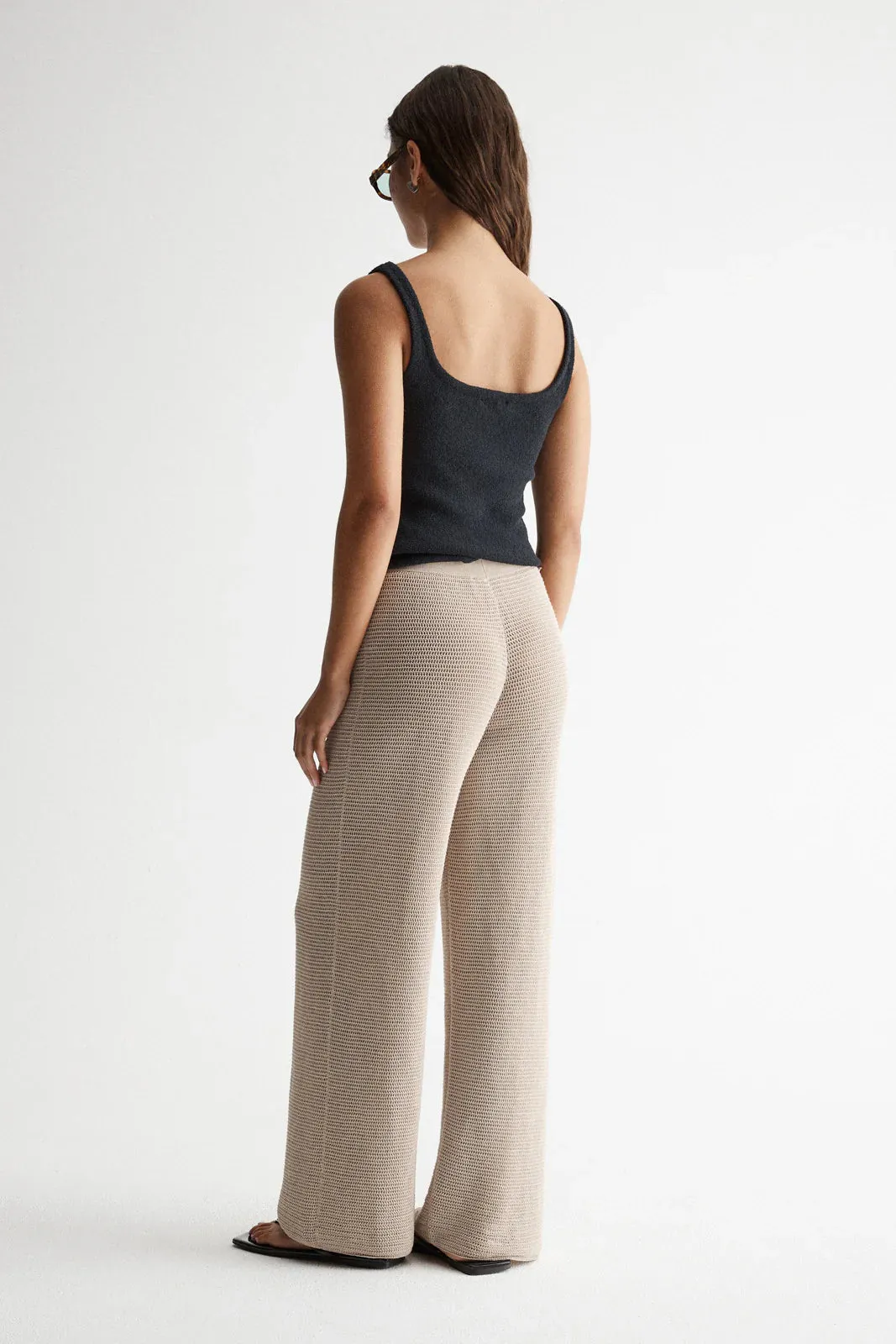 ASPEN CROCHET PANT | TAUPE