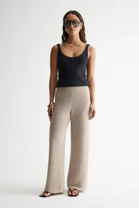 ASPEN CROCHET PANT | TAUPE