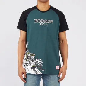 Bobson Japanese Men's Basic Basic Round Neck T shirt for Men Trendy Fashion High Quality Apparel Comfortable Casual Tees Comfort Fit 125872 (Teal)
