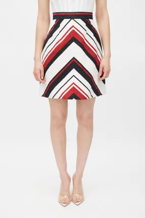 Brocade Striped Skirt