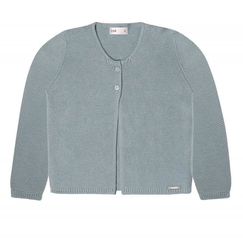 Cardigan garter stitch - dry green