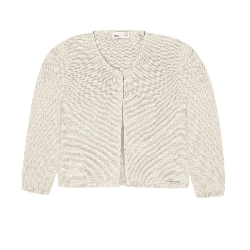 Cardigan garter stitch - linen