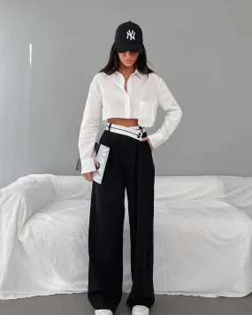 Casual Wide Leg Trousers