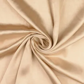 Champagne Plain Stretch Satin Fabric