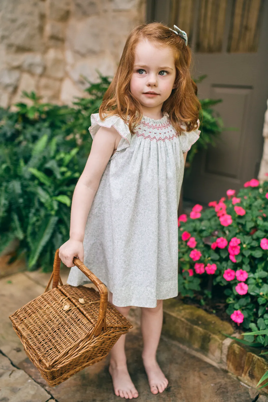 Daisy Dress in Verdant Blooms