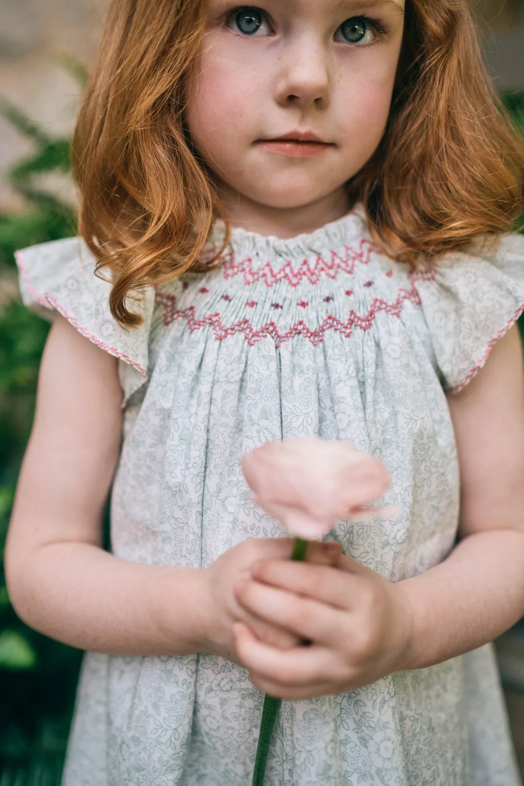Daisy Dress in Verdant Blooms