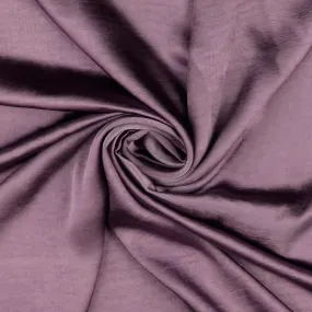 Dark Heather Plain Stretch Satin Fabric