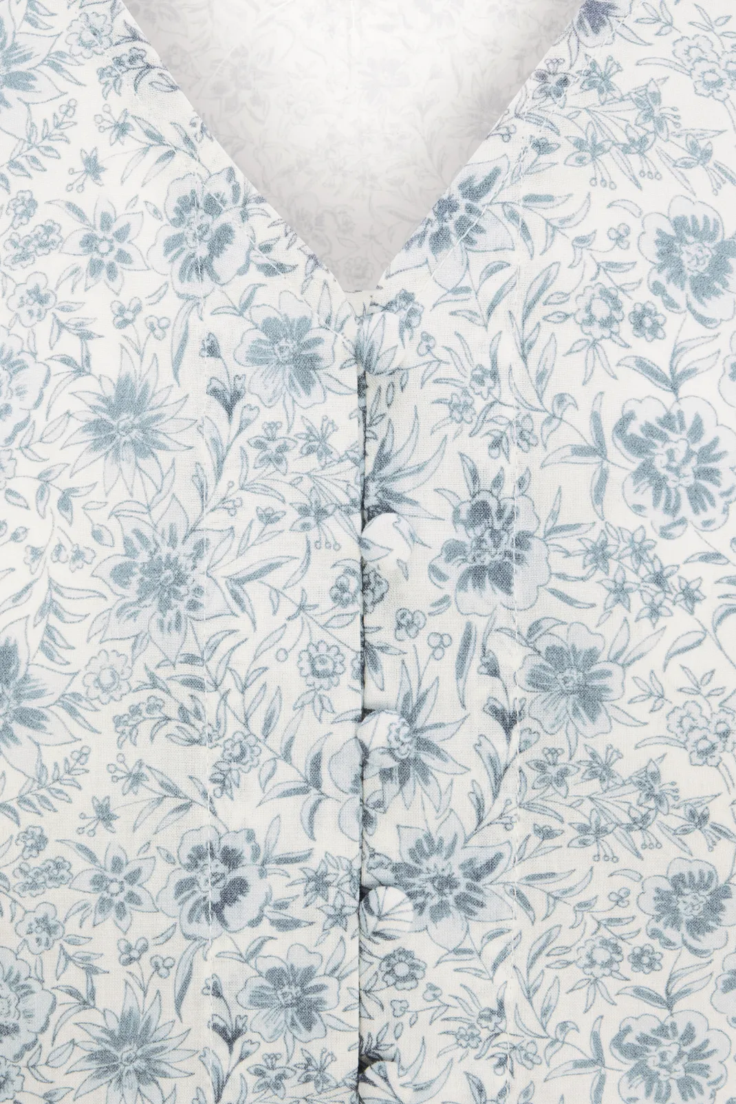 Elaine Dress in Floral Blues
