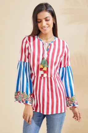 Enchanted Floral Embroidered Blouse
