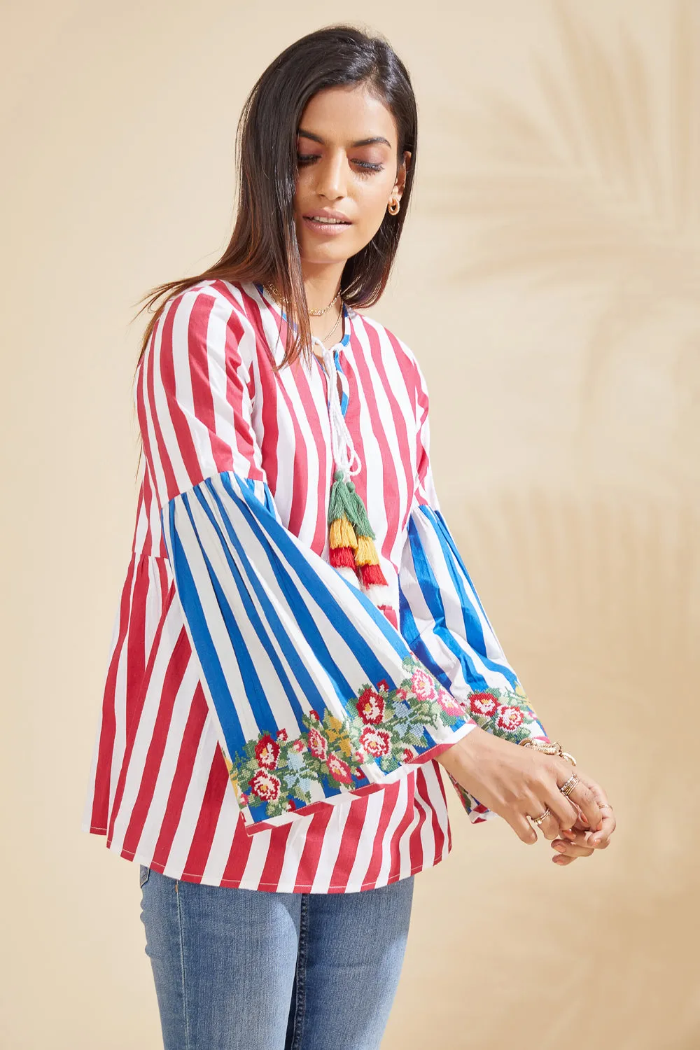 Enchanted Floral Embroidered Blouse