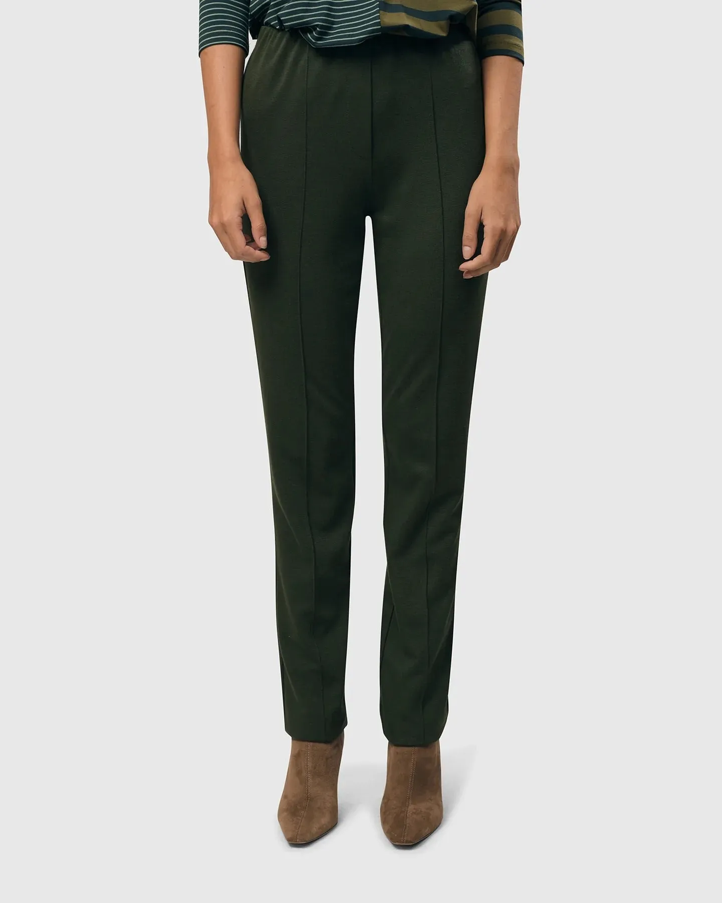 Essential Slim Pants in Green by Alembika