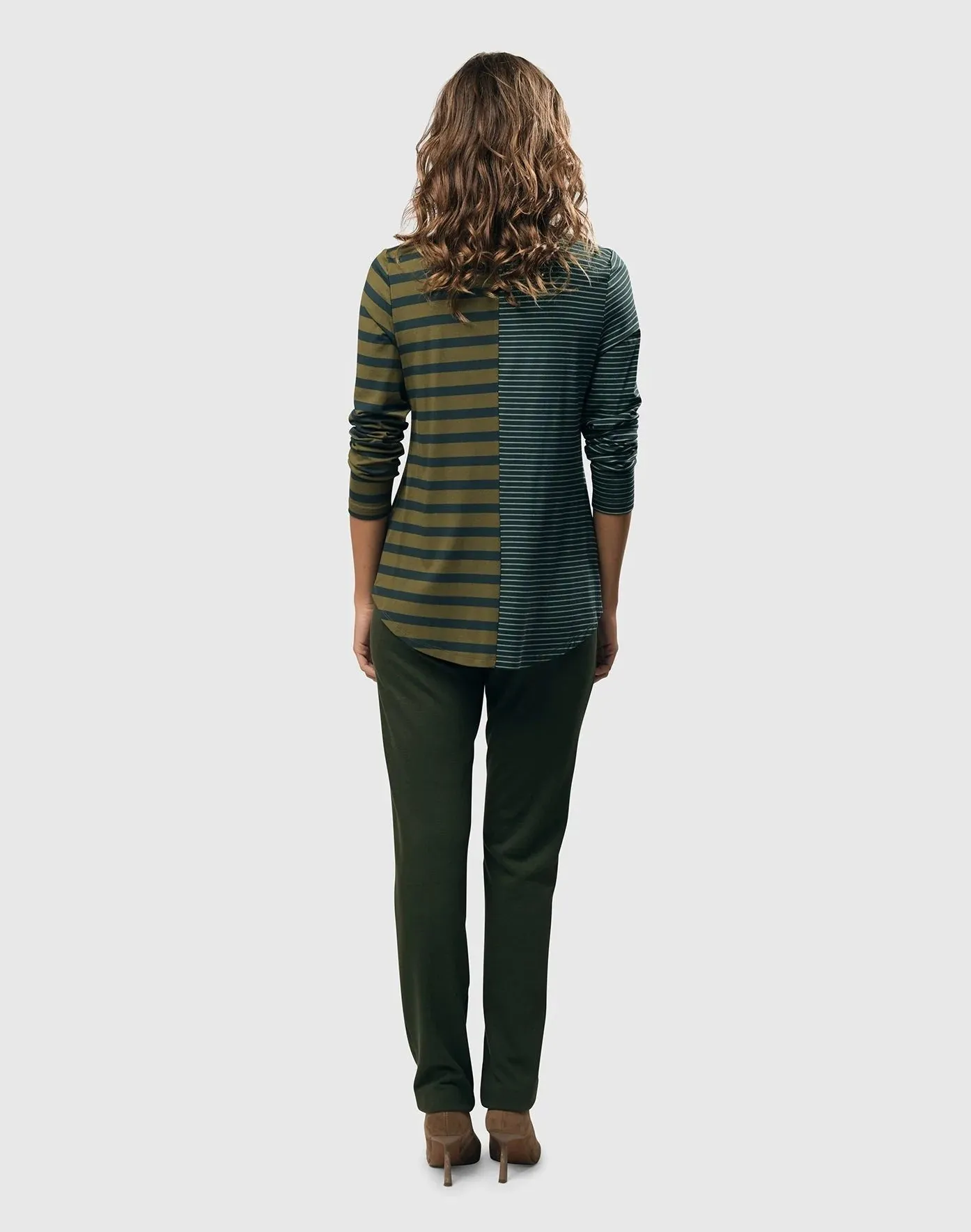 Essential Slim Pants in Green by Alembika