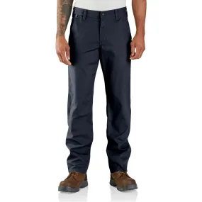Flame-Resistant Rugged Flex Relaxed Fit Canvas Work Pant - I26-Navy | Carhartt 104986