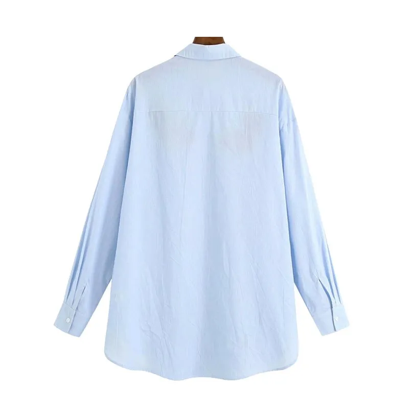 FLORAL EMBROIDERY STRIPED SHIRT