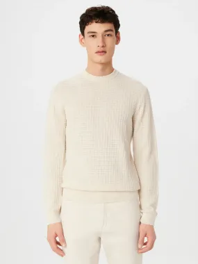 FO1130331 Sea Cell Waffle Sweater