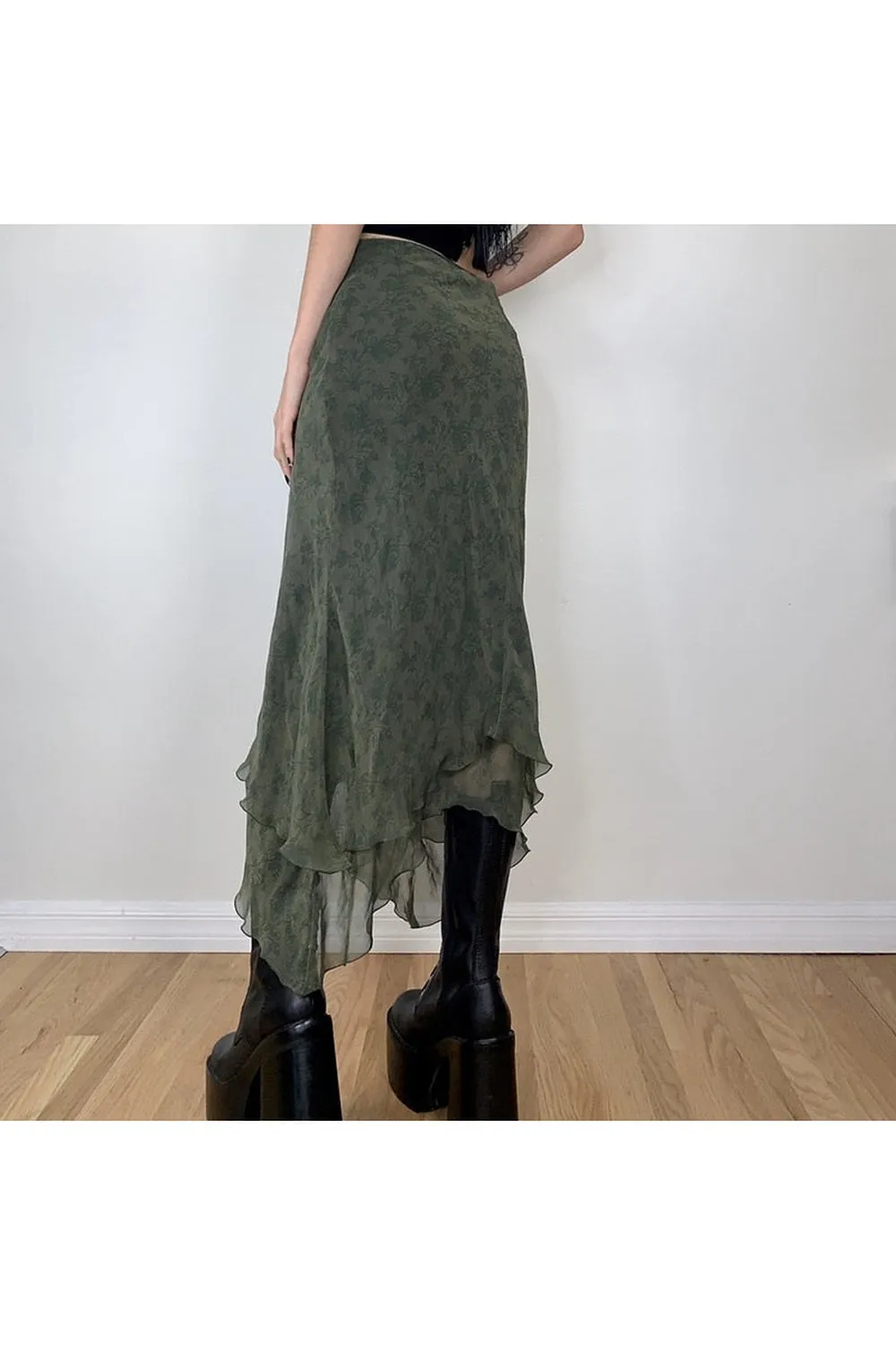 Goblincore High Waist Skirt