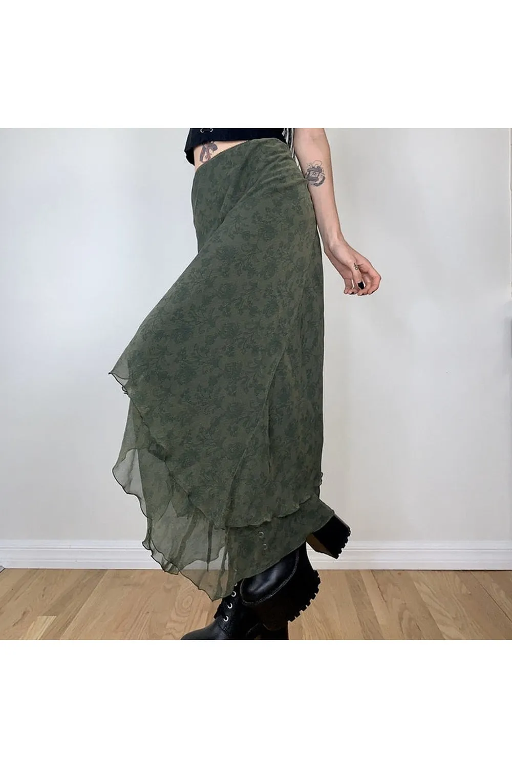 Goblincore High Waist Skirt