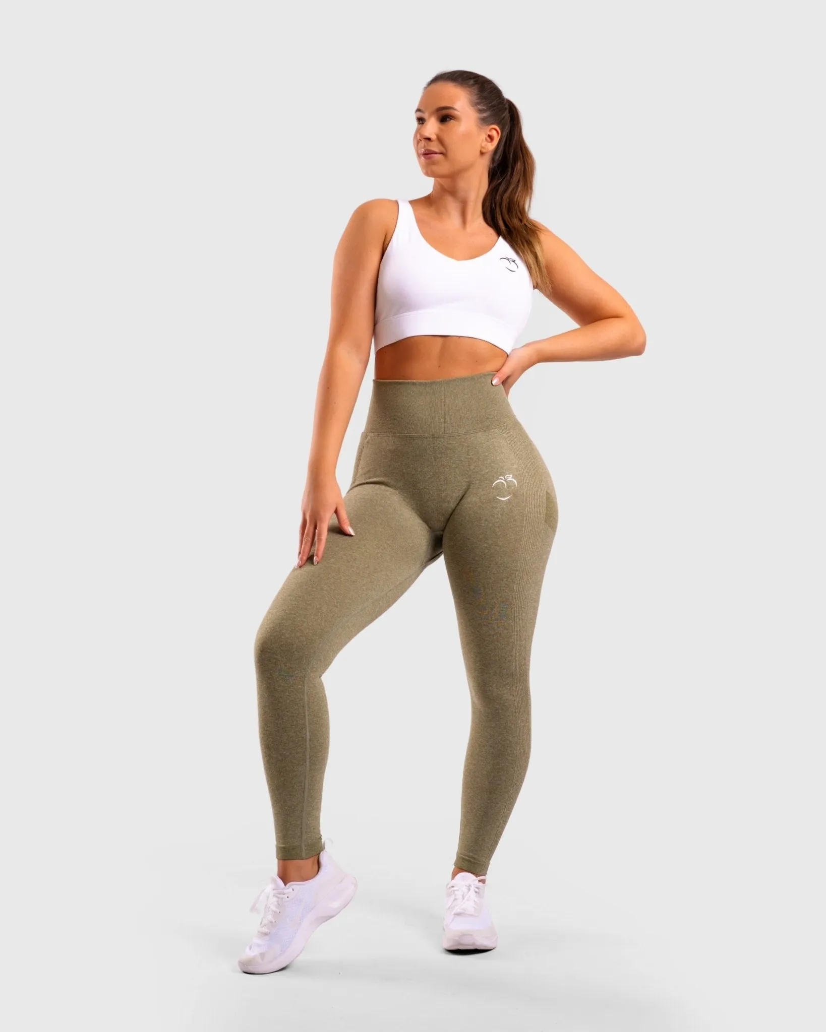 Green High Waist Tights