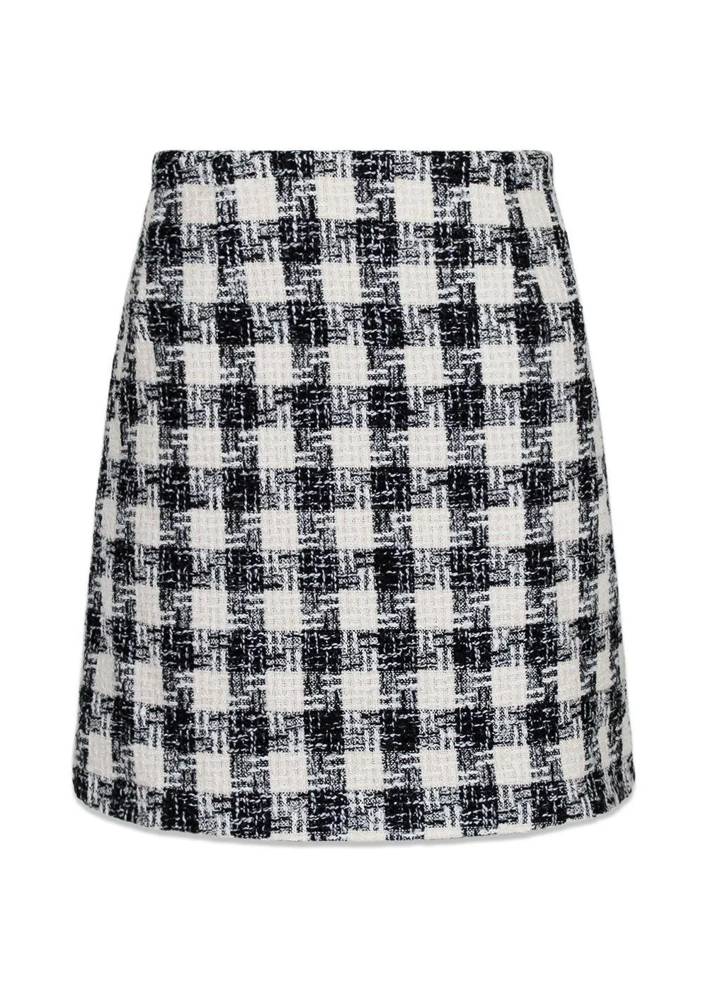 Helmine Chic Boucle Skirt - Black/White