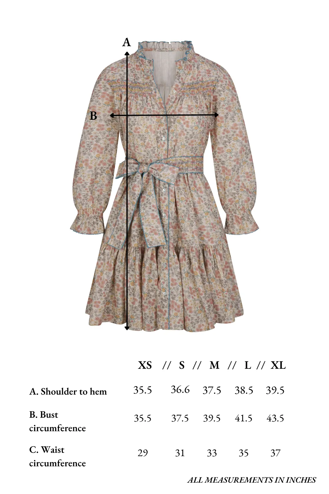 Jillian Dress in Scattered Wildflower