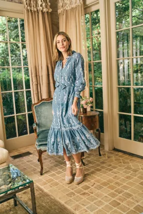 Lele Dress in Wedgewood Eyelet