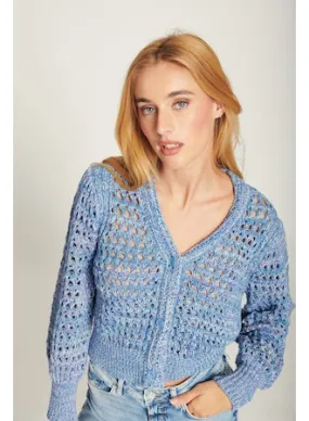 Line Crochet Cardigan