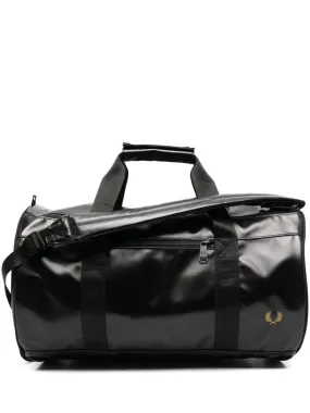 logo-embroidered duffle bag
