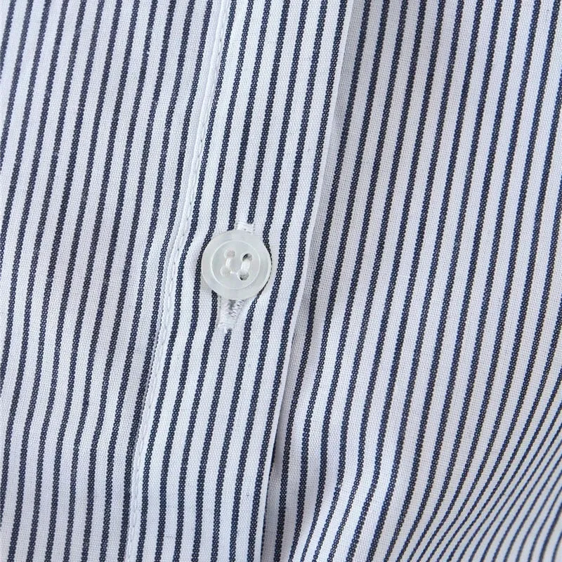 LONG STRIPED ASYMMETRY SHIRT