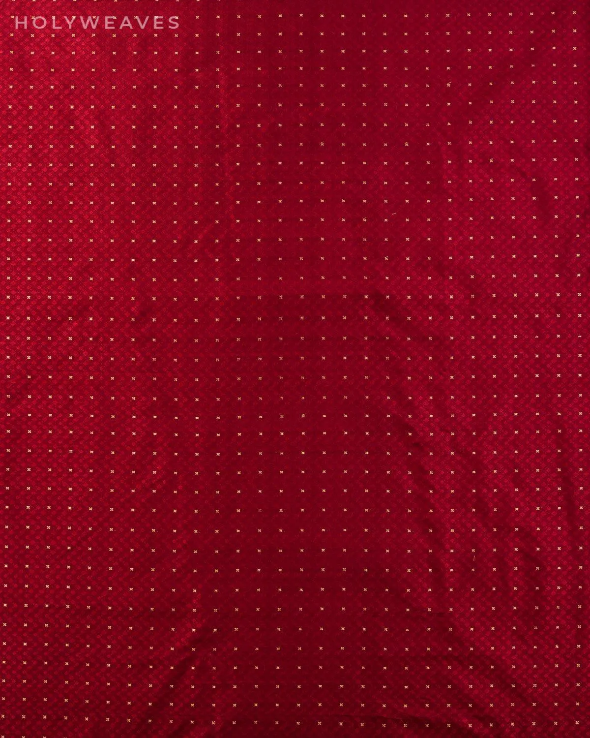 Maroon Banarasi Tanchoi Brocade Handwoven Katan Silk Fabric with Zari Buti