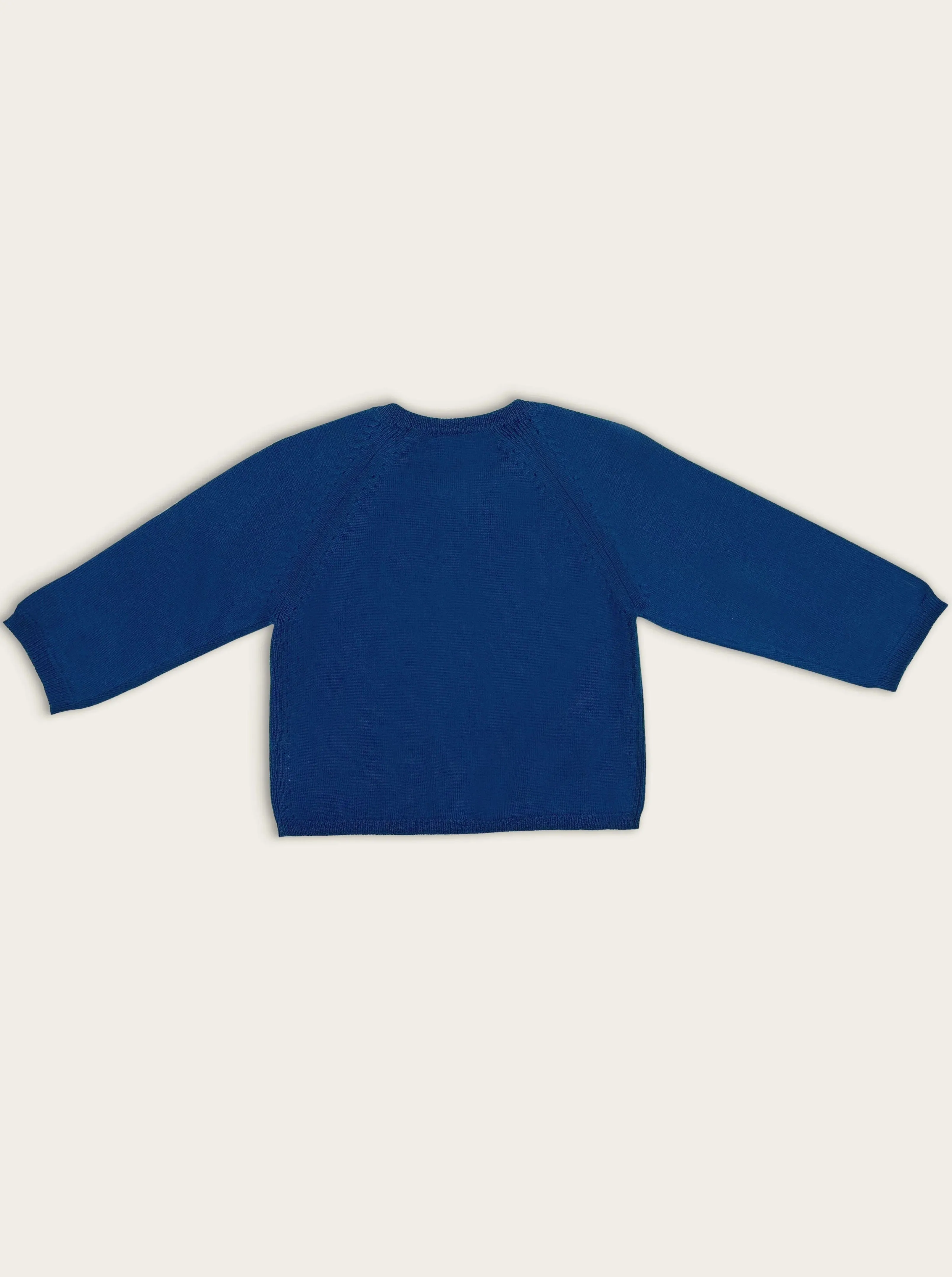 Merino Cardigan Marine Blue