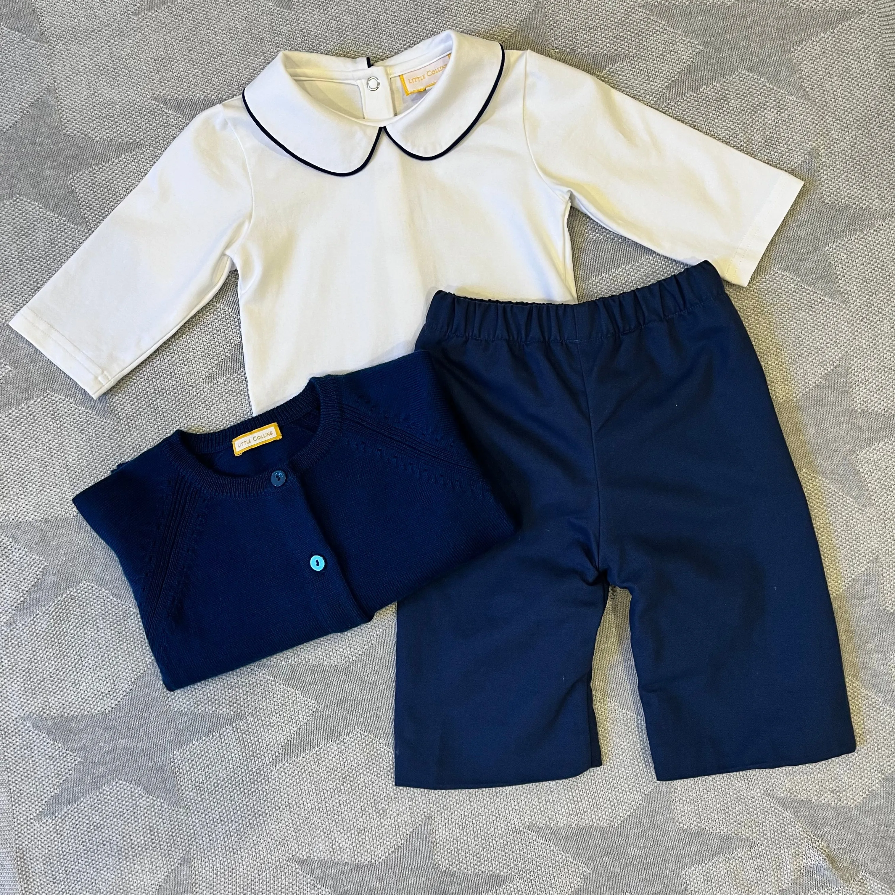 Merino Cardigan Marine Blue