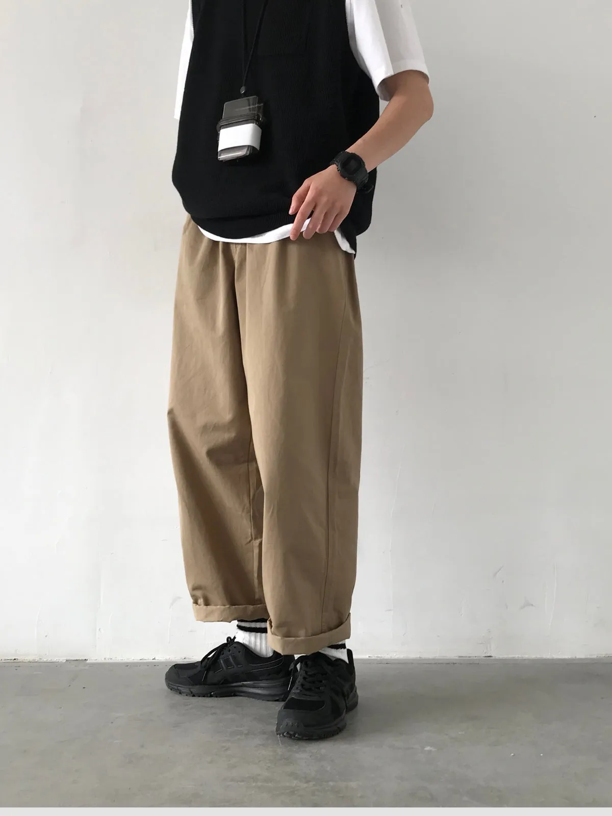 MV Retro Versatile Casual Straight Trousers Pants
