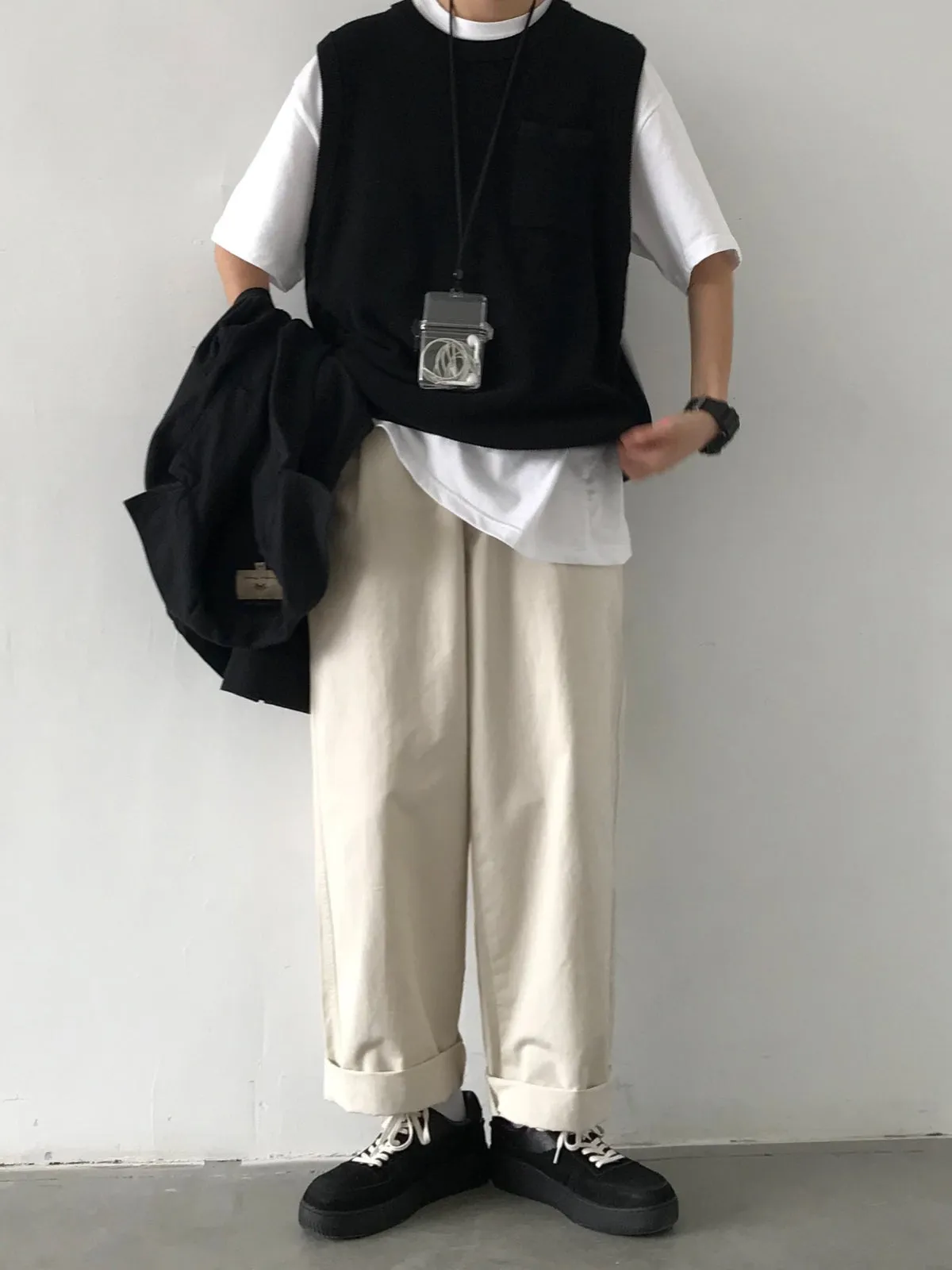 MV Retro Versatile Casual Straight Trousers Pants