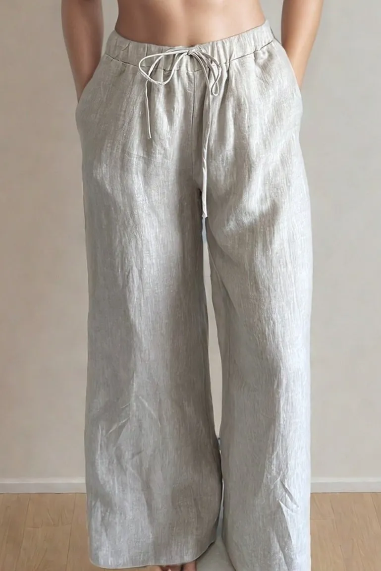 Nyra Linen Straight Leg Pant
