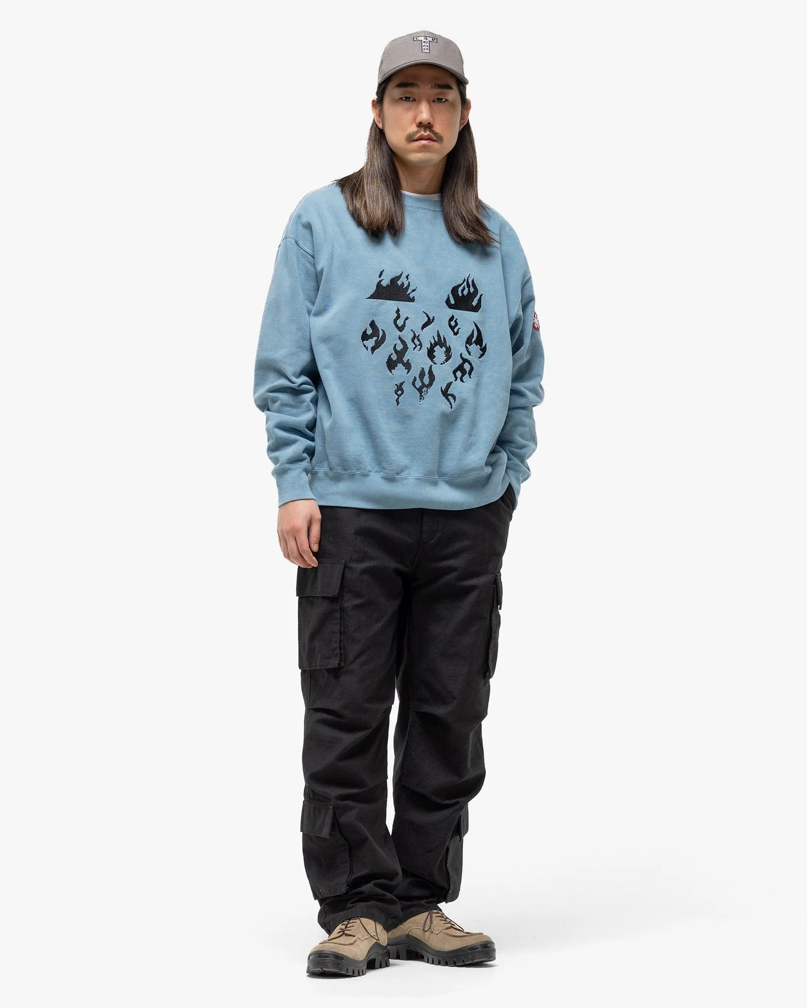 Overdye Flare Crew Neck
