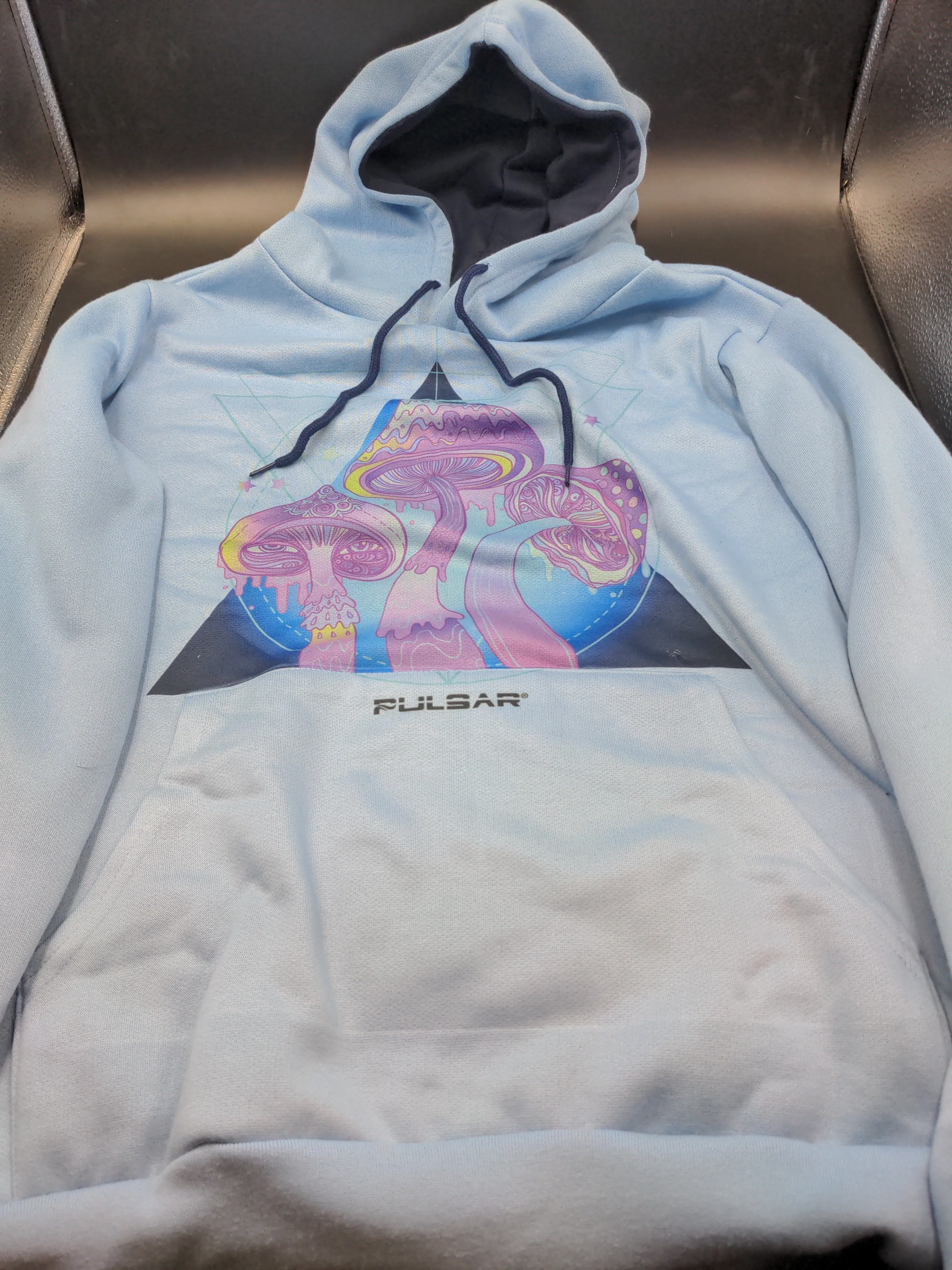 Pulsar Ultra Soft Pullover Hoodie | Melting Shrooms | Blue