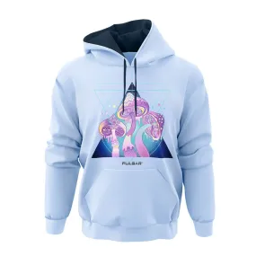Pulsar Ultra Soft Pullover Hoodie | Melting Shrooms | Blue