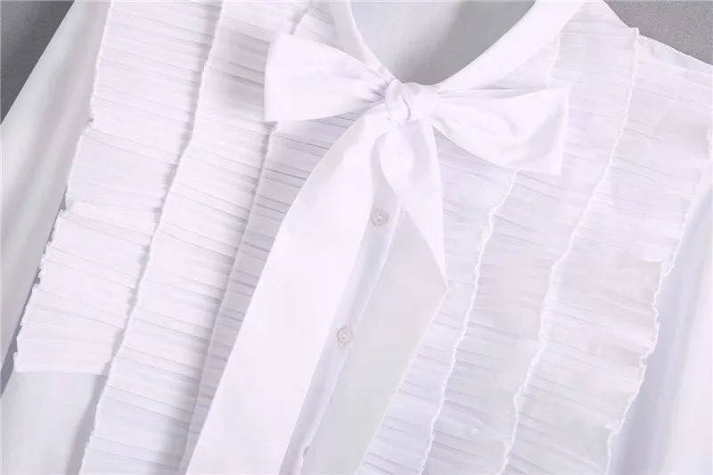 RUFFLED CROPPED BLOUSE