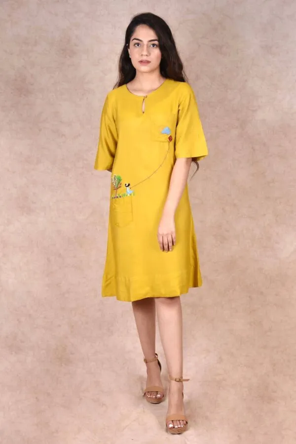 Spring Breeze Silk Dress
