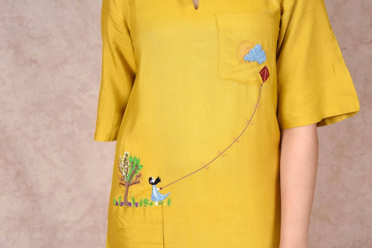 Spring Breeze Silk Dress